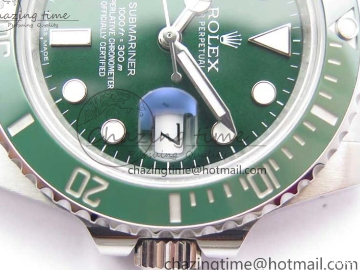 1:1 Ceramic Bracelet Submariner and Case Green V3 Edition ARF A2824 904L SS 116610 Best LV 0121
